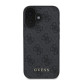 Guess iPhone 16 - 4G Classic - Σκληρή Θήκη με Επένδυση Συνθετικού Δέρματος - Black - GUHCP16SG4GFGR