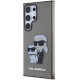 Karl Lagerfeld Samsung Galaxy S24 Ultra - Glitter Karl and Choupette Σκληρή Θήκη με Πλαίσιο Σιλικόνης - Black - KLHCS24LHNKCTGK