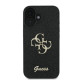 Guess iPhone 16 Plus - Fixed Glitter Big 4G - Σκληρή Θήκη με Πλαίσιο Σιλικόνης - Black - GUHCP16MHG4SGK