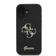 Guess iPhone 16 - Fixed Glitter Big 4G - Σκληρή Θήκη με Πλαίσιο Σιλικόνης - Black - GUHCP16SHG4SGK