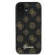 Guess iPhone 16 Plus - Peony Script - MagSafe Θήκη με Επένδυση Συνθετικού Δέρματος - Brown - GUHMP16MPGPYSK