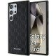 Karl Lagerfeld Samsung Galaxy S24 Ultra - Saffiano Mono Metal Logo - Σκληρή Θήκη με Επένδυση Συνθετικού Δέρματος και Πλαίσιο Σιλικόνης - Black - KLHCS24LSAKLHPK