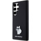 Karl Lagerfeld Samsung Galaxy S24 Ultra - Silicone Choupette Metal Pin - Σκληρή Θήκη με Πλαίσιο Σιλικόνης - Black - KLHCS24LSMHCNPK