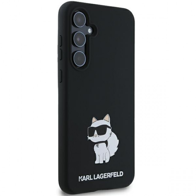 Karl Lagerfeld Samsung Galaxy A35 5G - Silicone Choupette - Σκληρή Θήκη με Πλαίσιο Σιλικόνης - Black - KLHCSA35SMHCNPK