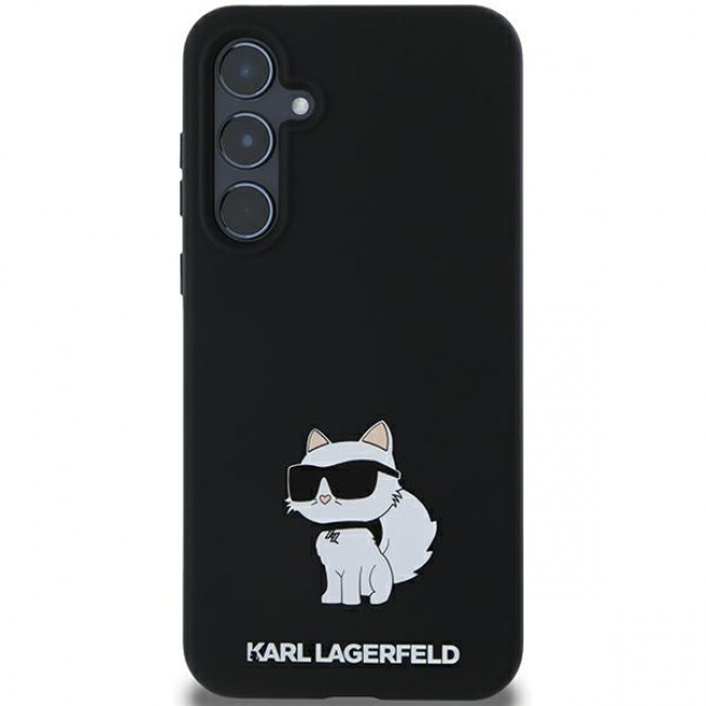 Karl Lagerfeld Samsung Galaxy A35 5G - Silicone Choupette - Σκληρή Θήκη με Πλαίσιο Σιλικόνης - Black - KLHCSA35SMHCNPK