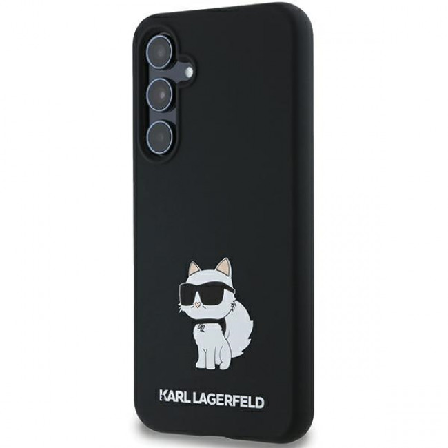 Karl Lagerfeld Samsung Galaxy A55 5G - Silicone Choupette - Σκληρή Θήκη με Πλαίσιο Σιλικόνης - Black - KLHCSA55SMHCNPK