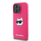 Karl Lagerfeld iPhone 16 Pro - Silicone Choupette Head Print - Θήκη Σιλικόνης με MagSafe - Fuschia - KLHMP16LSCHPPLF