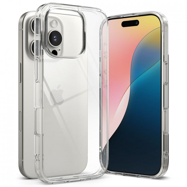 Ringke iPhone 16 Pro Fusion Σκληρή Θήκη με Πλαίσιο Σιλικόνης - Διάφανη