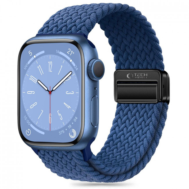 Tech-Protect Λουράκι Apple Watch 2 / 3 / 4 / 5 / 6 / 7 / 8 / 9 / SE / SE 2 / ULTRA / ULTRA 2 - 42 / 44 / 45 / 49 mm NylonMag - Montego Blue