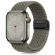 Tech-Protect Λουράκι Apple Watch 2 / 3 / 4 / 5 / 6 / 7 / 8 / 9 / SE / SE 2 / ULTRA / ULTRA 2 - 42 / 44 / 45 / 49 mm NylonMag - Olive Grey