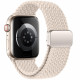 Tech-Protect Λουράκι Apple Watch 2 / 3 / 4 / 5 / 6 / 7 / 8 / 9 / SE / SE 2 - 38 / 40 / 41 mm NylonMag - Natural Titanium