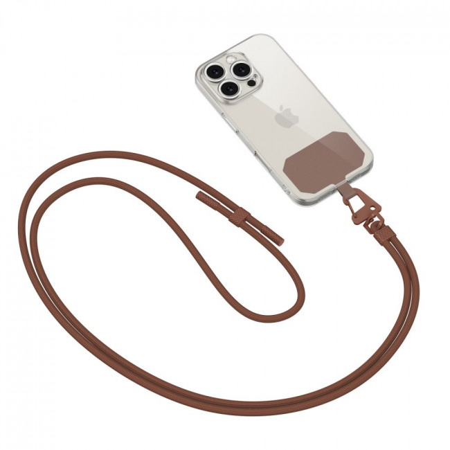 Tech-Protect C5S Rope CrossBody Strap - Universal Λουράκι για Θήκη Κινητού - Chocolate Brown