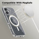 Tech-Protect iPhone 16 Flexair Hybrid MagSafe Σκληρή Θήκη με Πλαίσιο Σιλικόνης και MagSafe - Glitter Clear