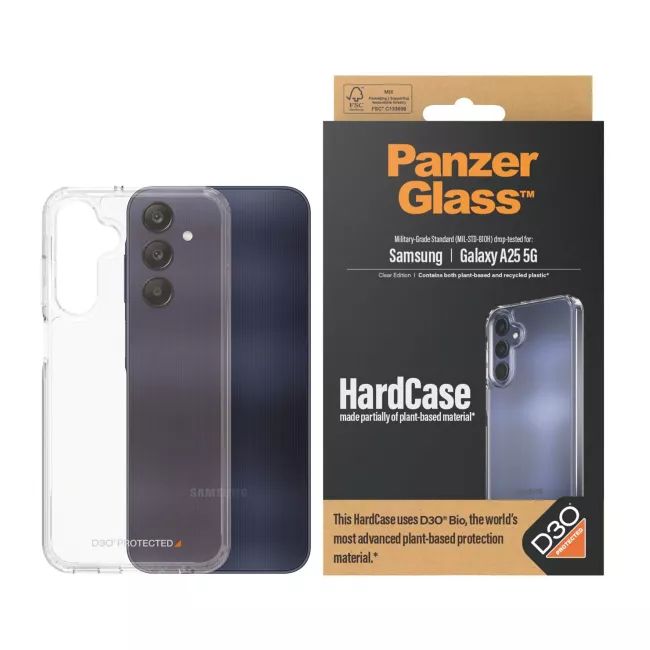 PanzerGlass Samsung Galaxy A25 5G Σκληρή Θήκη με Πλαίσιο Σιλικόνης - Διάφανη