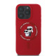 Karl Lagerfeld iPhone 16 Pro - Silicone KC Heads Ring MagSafe - Θήκη Σιλικόνης με MagSafe - Red - KLHMP16LSCMKCRHR