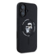 Karl Lagerfeld iPhone 16 - Silicone KC Heads Ring MagSafe - Θήκη Σιλικόνης με MagSafe - Pink - KLHMP16SSCMKCRHK