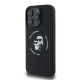 Karl Lagerfeld iPhone 16 Pro Max - Silicone KC Heads Ring MagSafe - Θήκη Σιλικόνης με MagSafe - Black - KLHMP16XSCMKCRHK