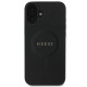 Guess iPhone 16 Plus - Saffiano Classic Logo - MagSafe Σκληρή Θήκη με Πλαίσιο Σιλικόνης - Black - GUHMP16MPSAHMCK