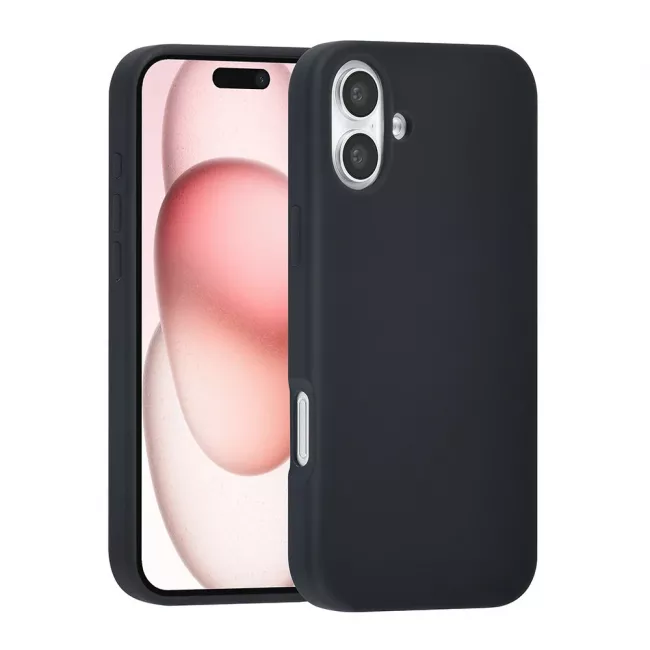 TUNIQ iPhone 16 Plus Premium Liquid Silicone Θήκη Σιλικόνης - Μαύρη