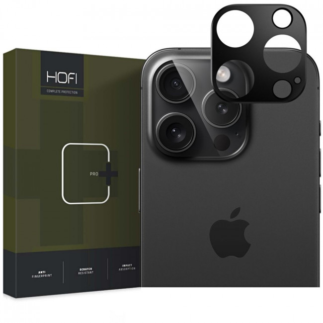 Hofi iPhone 16 Pro / iPhone 16 Pro Max Alucam Pro+ Μεταλλικό Προστατευτικό για την Κάμερα - Black