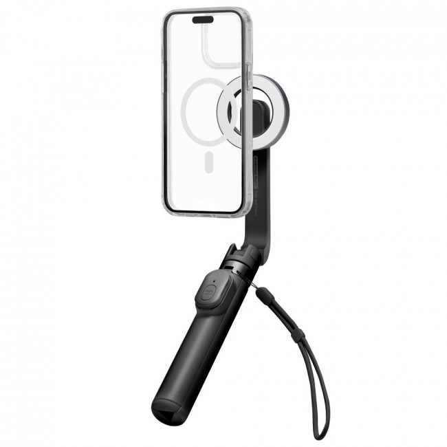 Spigen S571W Ασύρματο MagSafe Selfie Stick με Τρίποδο και Bluetooth Τηλεχειριστήριο - Black