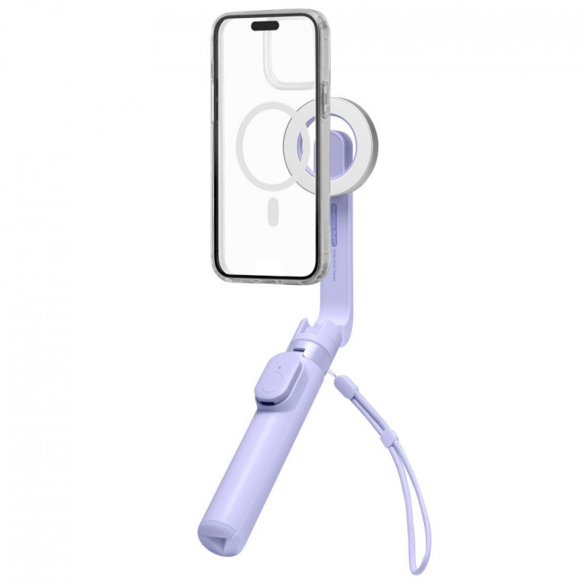 Spigen S571W Ασύρματο MagSafe Selfie Stick με Τρίποδο και Bluetooth Τηλεχειριστήριο - Lavender