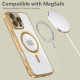 Tech-Protect iPhone 16 Pro MagFlex Θήκη Σιλικόνης TPU με Magsafe - Διάφανη / Shiny Gold