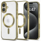 Tech-Protect iPhone 16 MagFlex Θήκη Σιλικόνης TPU με Magsafe - Διάφανη / Satin Gold