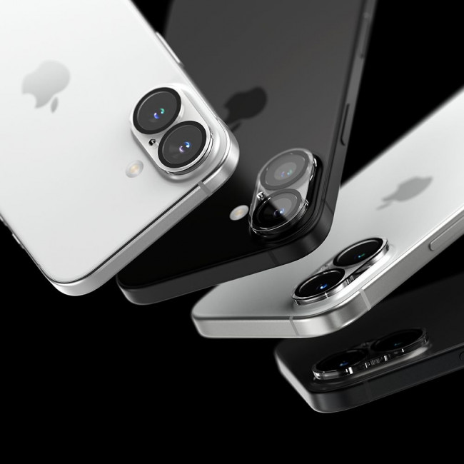 Ringke iPhone 16 / iPhone 16 Plus Camera Protector Αντιχαρακτικό Γυαλί για την Κάμερα - 2 Τεμάχια - Διάφανο