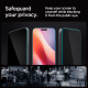 Spigen iPhone 16 Pro Glas.TR Privacy EZ Fit 2.5D 9H Αντιχαρακτικό Γυαλί Οθόνης - 2 Τεμάχια - Clear / Black - AGL07929