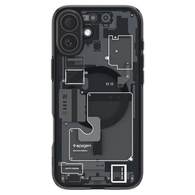 Spigen iPhone 16 Ultra Hybrid Mag Σκληρή Θήκη με Πλαίσιο Σιλικόνης Και MagSafe - Zero One 