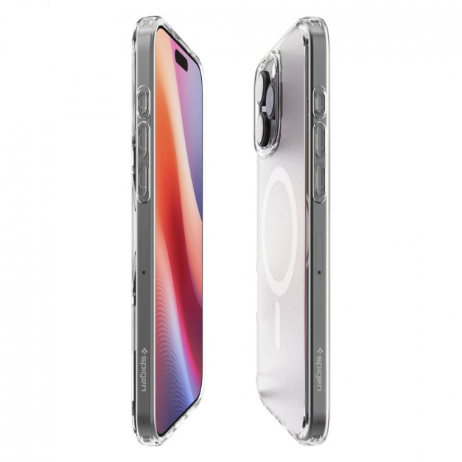 Spigen iPhone 16 Pro Max Ultra Hybrid Mag Σκληρή Θήκη με Πλαίσιο Σιλικόνης Και MagSafe - Frost Clear