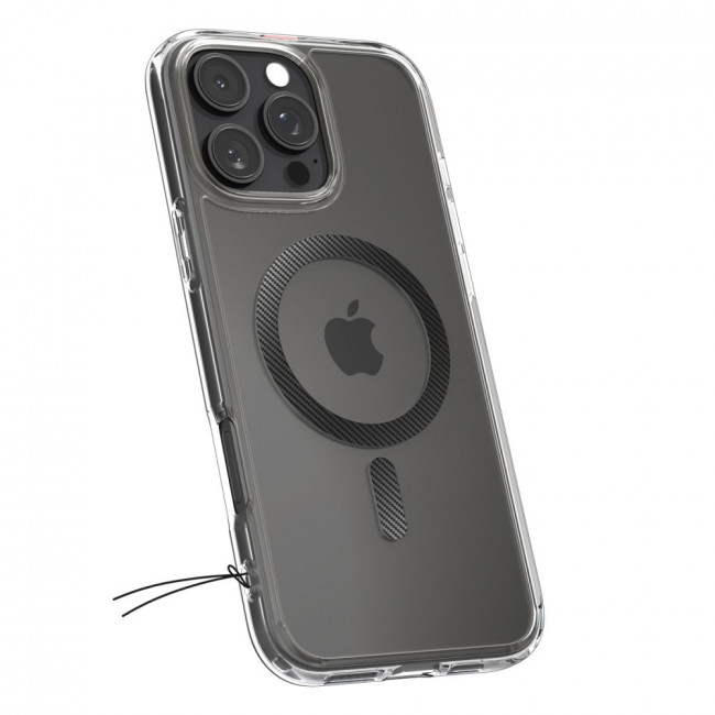 Spigen iPhone 16 Pro Max Ultra Hybrid Mag Σκληρή Θήκη με Πλαίσιο Σιλικόνης Και MagSafe - Carbon Fiber