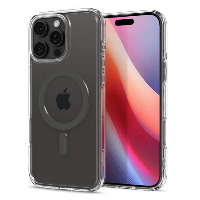 Spigen iPhone 16 Pro Ultra Hybrid Mag Σκληρή Θήκη με Πλαίσιο Σιλικόνης Και MagSafe - Graphite