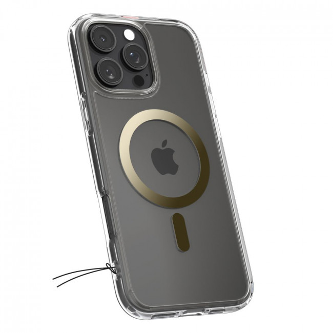 Spigen iPhone 16 Pro Ultra Hybrid Mag Σκληρή Θήκη με Πλαίσιο Σιλικόνης Και MagSafe - Gold