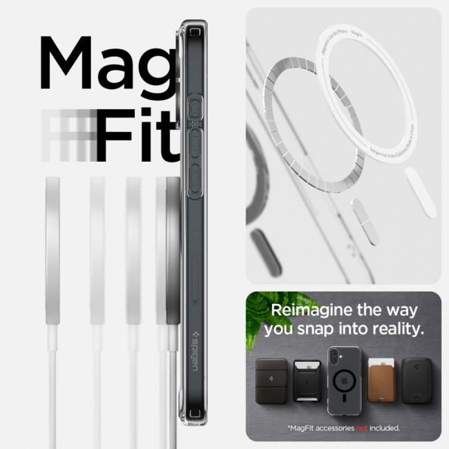 Spigen iPhone 16 Plus Ultra Hybrid Mag Σκληρή Θήκη με Πλαίσιο Σιλικόνης Και MagSafe - Black