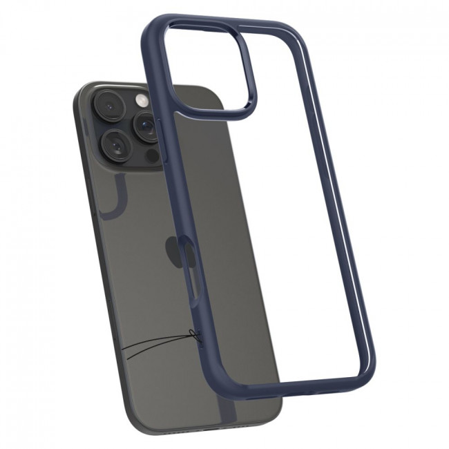 Spigen iPhone 16 Pro Ultra Hybrid Σκληρή Θήκη με Πλαίσιο Σιλικόνης - Navy Blue