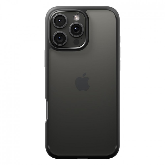 Spigen iPhone 16 Pro Ultra Hybrid Σκληρή Θήκη με Πλαίσιο Σιλικόνης - Matte Black