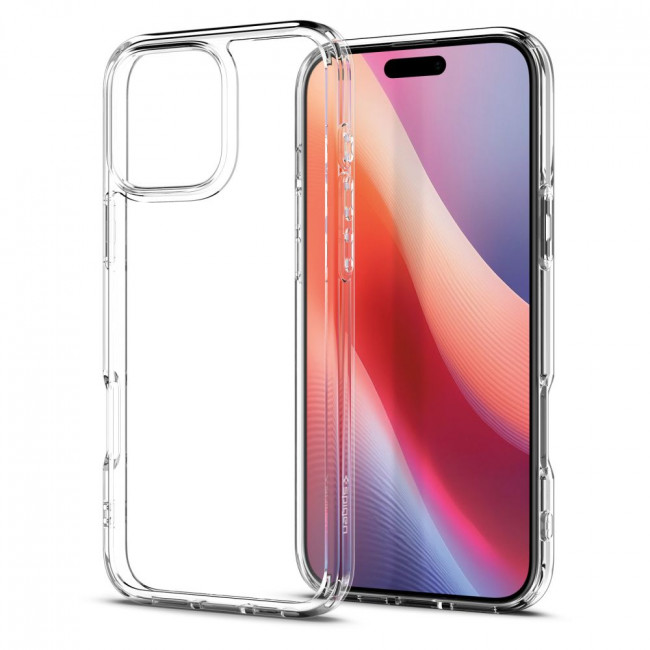 Spigen iPhone 16 Pro Ultra Hybrid Σκληρή Θήκη με Πλαίσιο Σιλικόνης - Clear