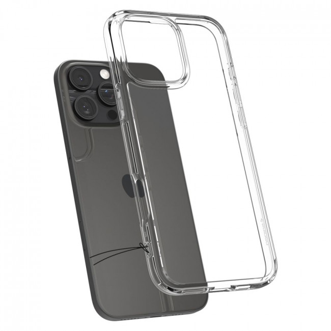 Spigen iPhone 16 Pro Ultra Hybrid Σκληρή Θήκη με Πλαίσιο Σιλικόνης - Clear