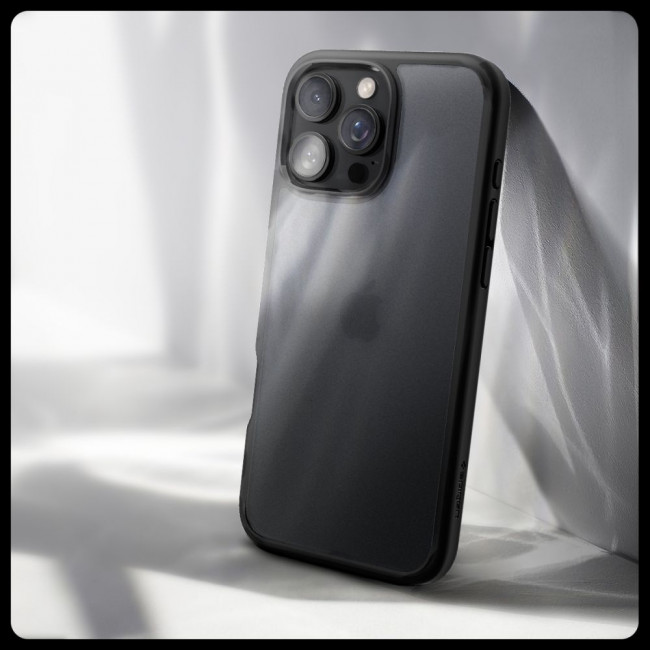 Spigen iPhone 16 Pro Ultra Hybrid Σκληρή Θήκη με Πλαίσιο Σιλικόνης - Frost Black