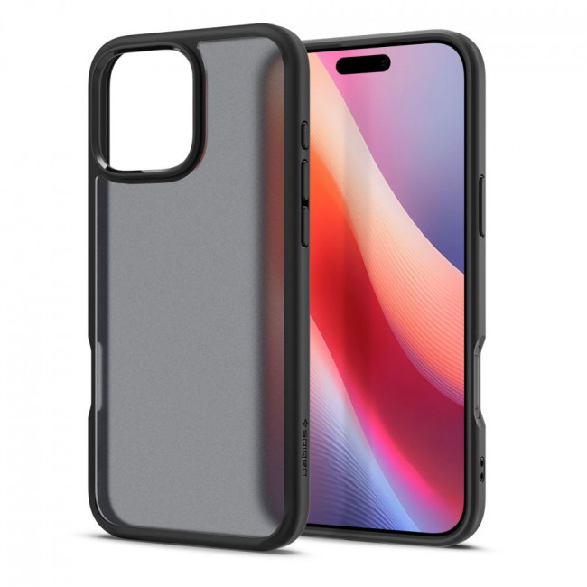 Spigen iPhone 16 Pro Ultra Hybrid Σκληρή Θήκη με Πλαίσιο Σιλικόνης - Frost Black