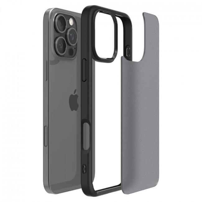 Spigen iPhone 16 Pro Max Ultra Hybrid Σκληρή Θήκη με Πλαίσιο Σιλικόνης - Frost Black