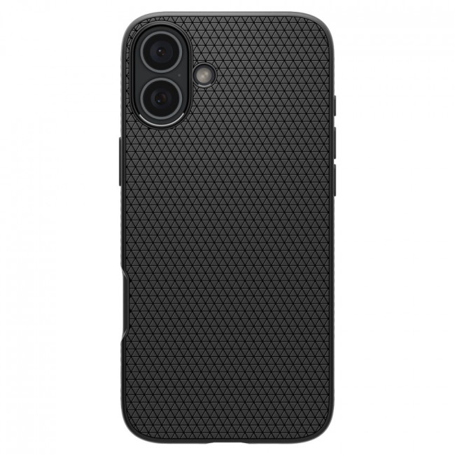 Spigen iPhone 16 Liquid Air Θήκη Σιλικόνης - Matte Black