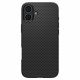 Spigen iPhone 16 Liquid Air Θήκη Σιλικόνης - Matte Black