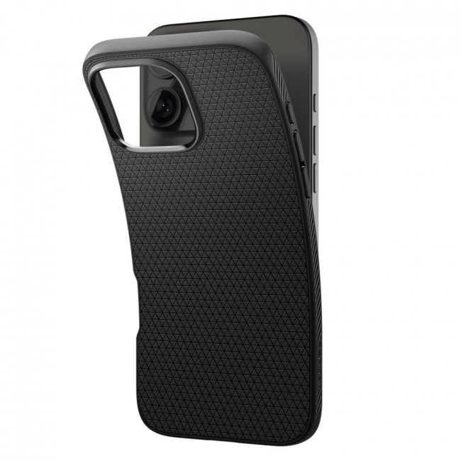 Spigen iPhone 16 Pro Liquid Air Θήκη Σιλικόνης - Matte Black