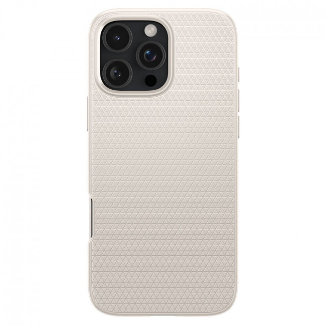 Spigen iPhone 16 Pro Max Liquid Air Θήκη Σιλικόνης - Natural Titanium