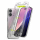 Ringke iPhone 15 / iPhone 16 Easy Slide 2.5D 9H Case Friendly Αντιχαρακτικό Γυαλί Οθόνης - 2 Τεμάχια - Black