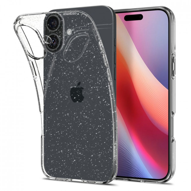 Spigen iPhone 16 Liquid Crystal Θήκη Σιλικόνης - Glitter Crystal