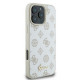 Guess iPhone 16 Pro Max - Peony Script Logo - MagSafe Θήκη με Επένδυση Συνθετικού Δέρματος - White - GUHMP16XPGPYSH